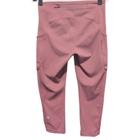 LULULEMON ATHLETICA Speed Up Crop (21') In Moss Rose Size 4 - Picture 7 of 7